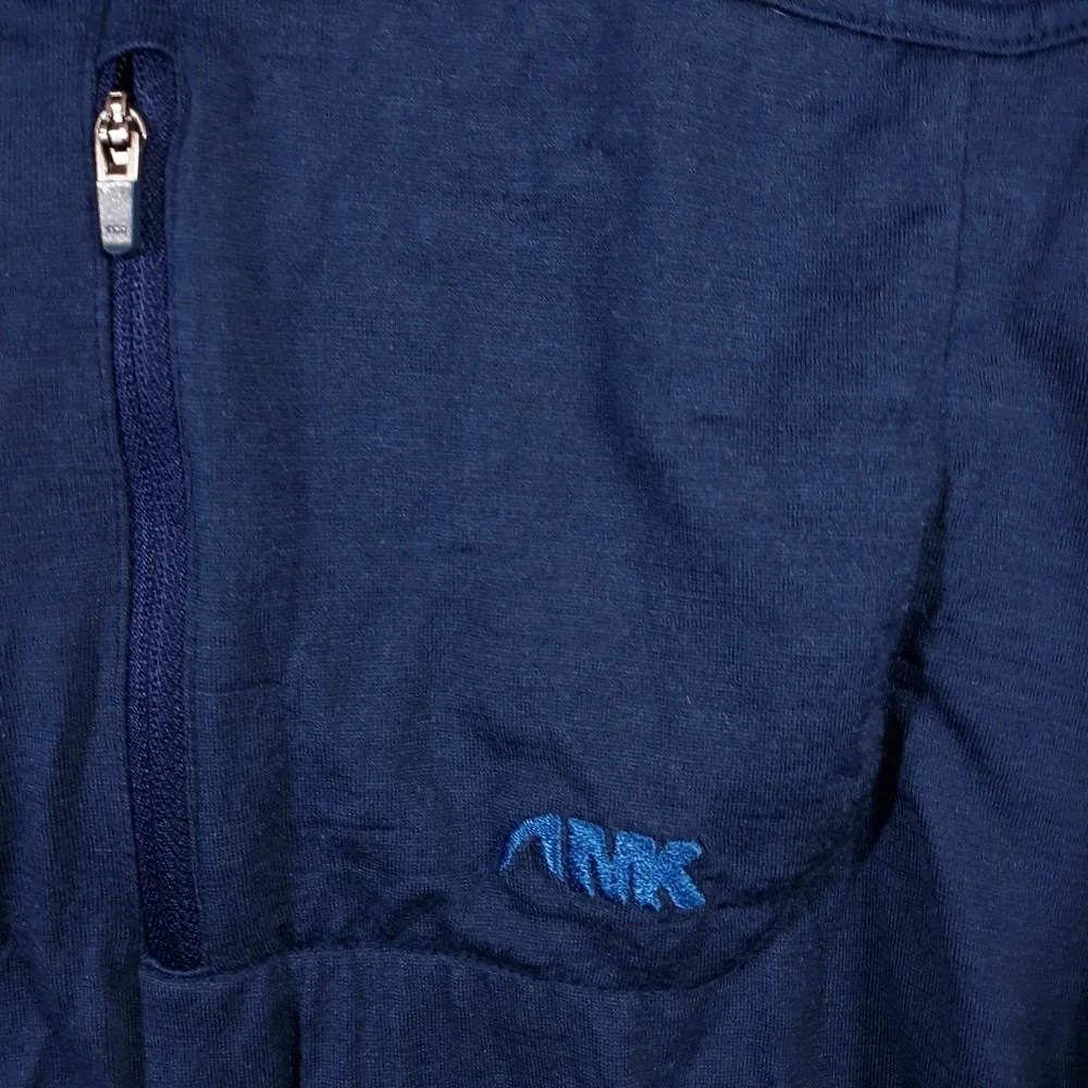 Mountain Khakis Merino Wool Sweater Mens XL Blue Outdoor Hiking Pullover 1/4 Zip